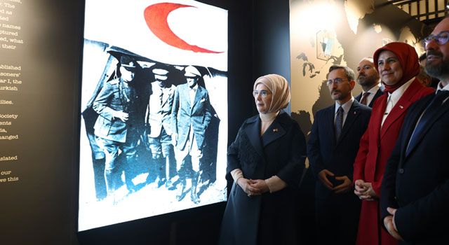 Emine Erdoğan, "Yüzyıllık Emanet Kızılay Esir Mektupları Sergisi"ni açtı