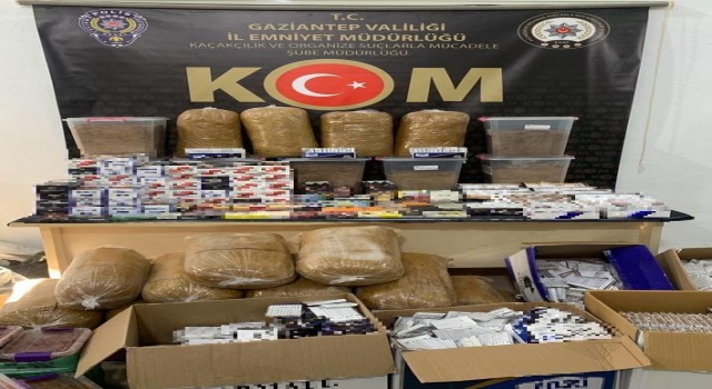 Gaziantepte kaçak sigara operasyonu: 3 gözaltı