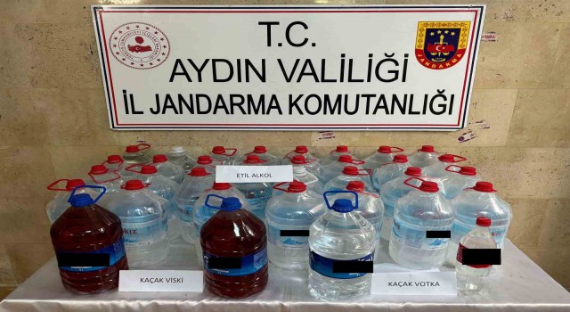 Germencikte 155 litre etil alkol ele geçirildi