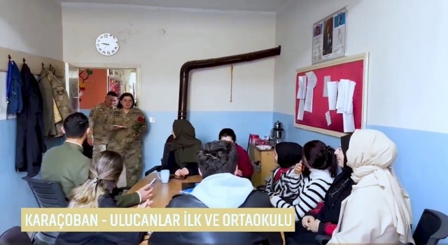 Jandarma ekiplerinden öğretmenlere anlamlı ziyaret