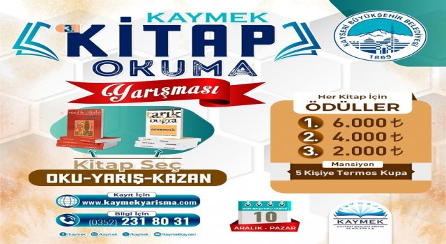 KAYMEKin 3üncü Kitap Okuma Yarışması için kayıtlar sürüyor