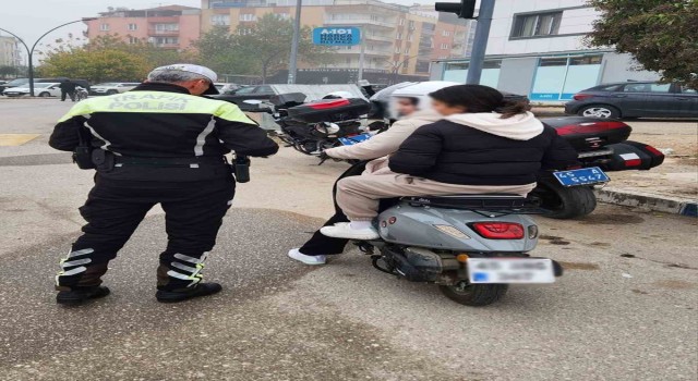 Manisada kurallara uymayan motosiklet sürücülerine ceza yağdı