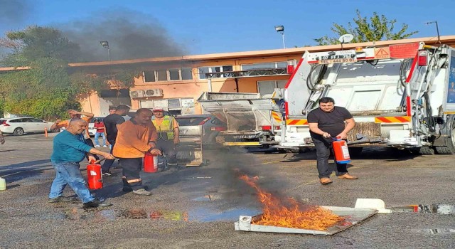 Muratpaşada yangın tatbikatı