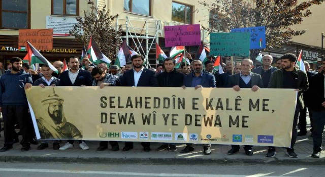 Muşta İsraile tepki yürüyüşü