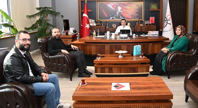 Osmaniye TÜGVA, OKÜ Rektörü Uzun'u Ziyaret Etti
