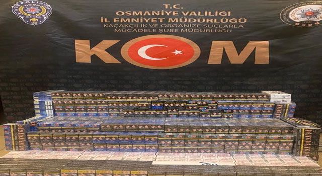 Osmaniye'de 1080 Paket Kaçak Sigara Ele Geçirildi