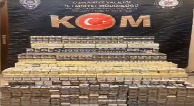 Osmaniye'de 2600 Paket Gümrük Kaçağı Sigara Ele Geçirildi