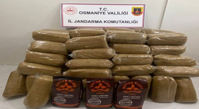 Osmaniye'de 750 Kilo Kaçak Tütün Ele Geçirildi