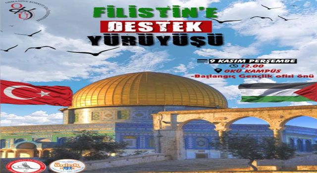 Osmaniye’de Filistin’e Destek Yürüyüşü