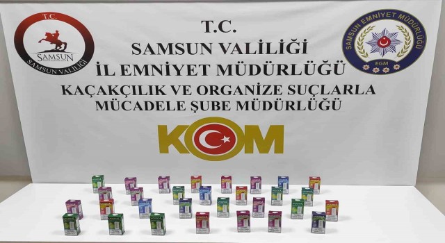 Samsunda gümrük kaçağı elektronik sigara ele geçirildi