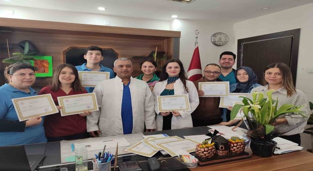 Sarıgöl Devlet Hastanesi personeline başarı belgesi