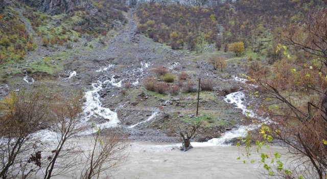 Şırnakta sağanak sonrası çaylardaki su seviyesi yükseldi