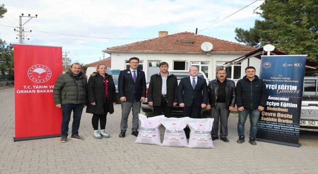 Taner ve Selçuklu buğday tohumları Eskişehirde