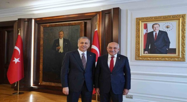TFF Başkanı Mehmet Büyükekşiden İçişleri Bakanı Ali Yerlikayaya ziyaret