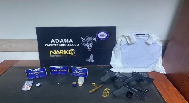 Uyuşturucu operasyonunda uçaksavar mermisi ve çelik yelek ele geçirildi