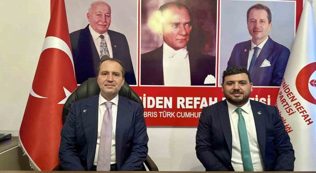Yeniden Refah Partisi lideri Erbakan, KKTCde partisinin temsilciliğini açtı