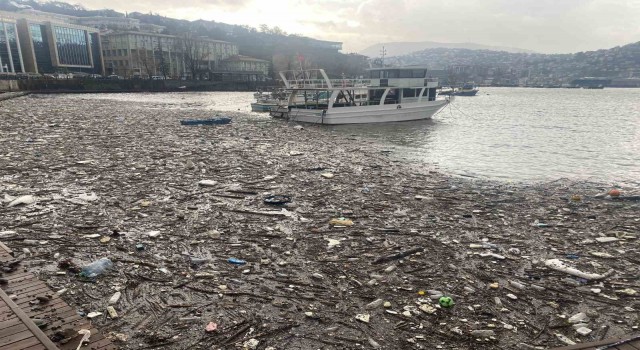 Yüzlerce atık denizi kapladı