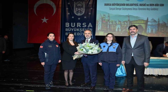 Bursa Büyükşehir Belediyesi memuruna ‘tavandan destek