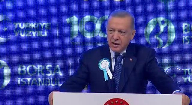 Cumhurbaşkanı Erdoğan: "Borsayı hedef alanlara fırsat vermeyeceğiz"