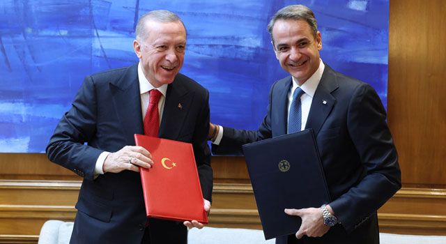 Cumhurbaşkanı Erdoğan ve Yunanistan Başbakanı Miçotakis, Atina'da Görüştü