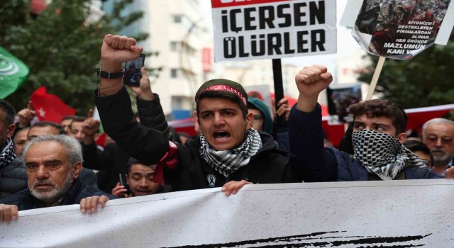 Elazığda binlerce kişi Filistin için yürüdü