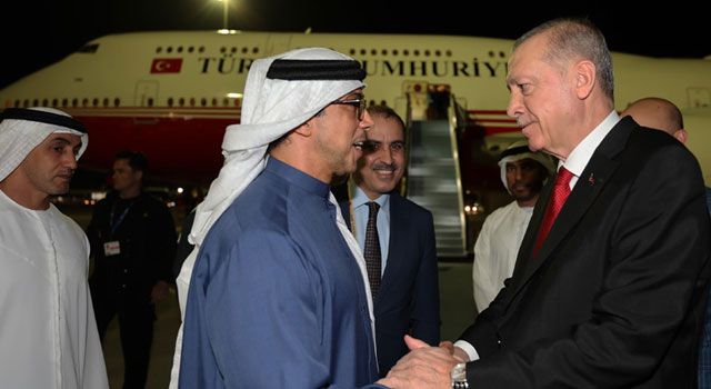 Erdoğan, COP28 Zirvesi için Birleşik Arap Emirliklerinde