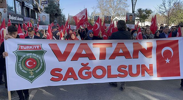 Isparta’da teröre lanet yürüyüşü düzenlendi