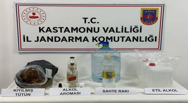 Kastamonuda yılbaşı öncesinde sahte alkol operasyonu: 1 gözaltı