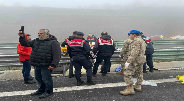 Katliam gibi kazada tutuklanan sürücü olay sonrasında böyle görüntülenmiş