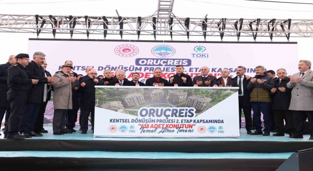 Kayseri Büyükşehir, Oruçreisi dönüştürüyor: 618 konutun temeli atıldı