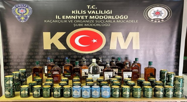 Kiliste 34 litre kaçak ve sahte alkol ele geçiril: 1 gözaltı