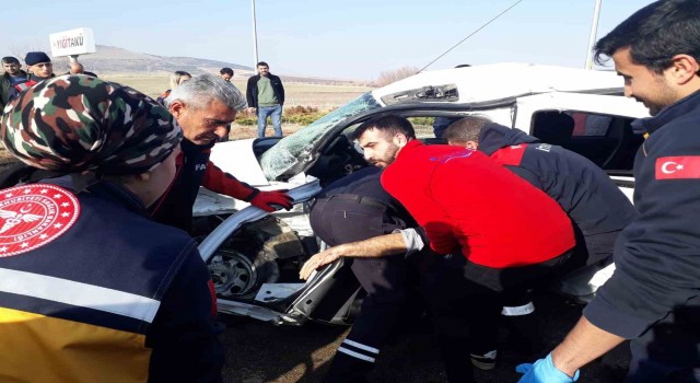 Kırşehirde trafik kazası: 1 ölü, 1 yaralı