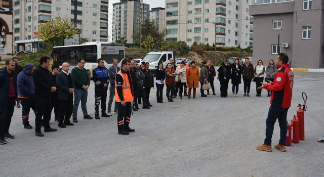 Mersin Büyükşehir Belediyesi Personeline Yangın Eğitimi
