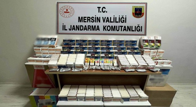 Mersinde kaçak elektronik sigara ve makaron ele geçirildi