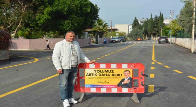 Mersinde yollar yenileniyor