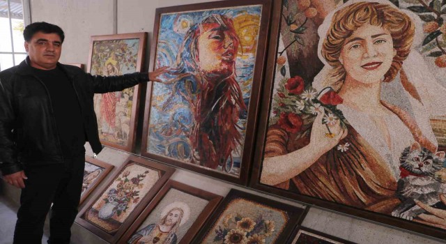Savaştan kaçtı Türkiye'ye sığındı şimdi dünyaya mozaik ihraç ediyor