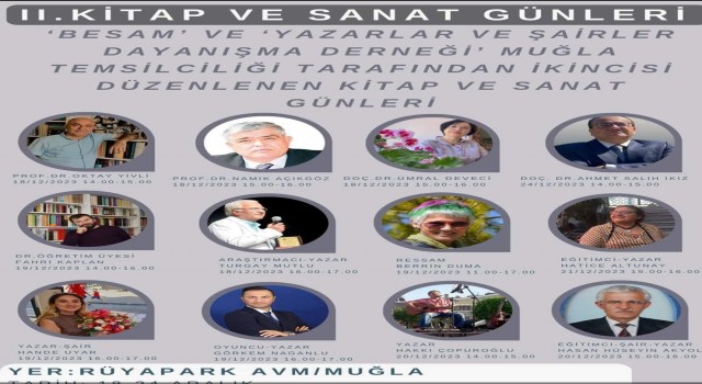 Muğlada kitap ve sanat günleri başlıyor
