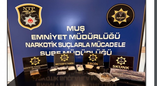 Muşta uyuşturucu operasyonu: 8 gözaltı