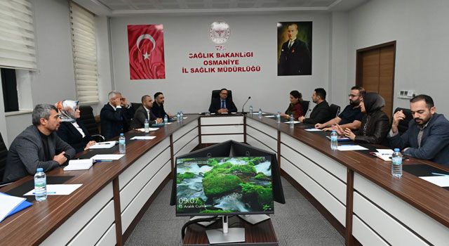Osmaniye İl Sağlık Müdürlüğü'nde Hizmet Değerlendirme Toplantısı