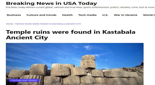 Osmaniye'de Kubaba Tapınağı Kalıntısı Dünya Gündeminde