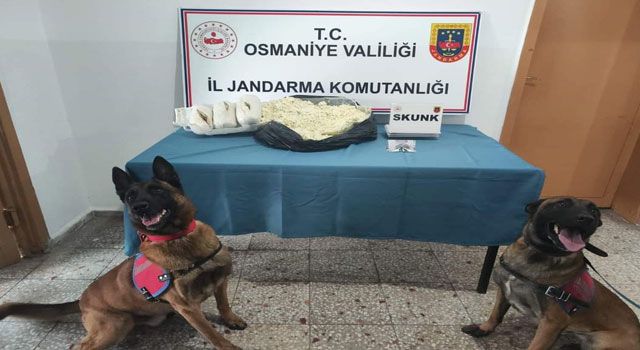 Osmaniye'de uyuşturucu operasyonu: 1 kilo 617 gram skunk ele geçirildi