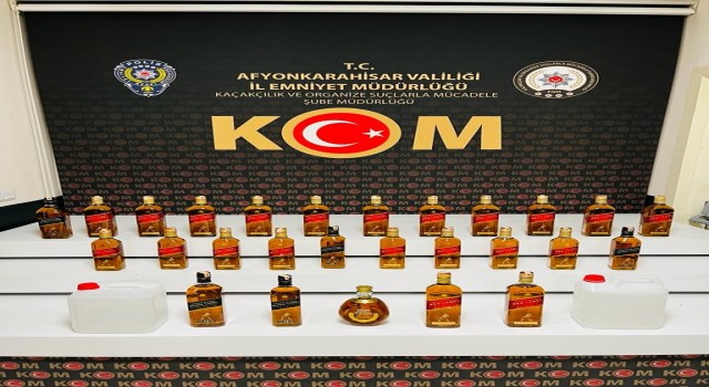 Sahte alkol operasyonunda bir kişi yakalandı