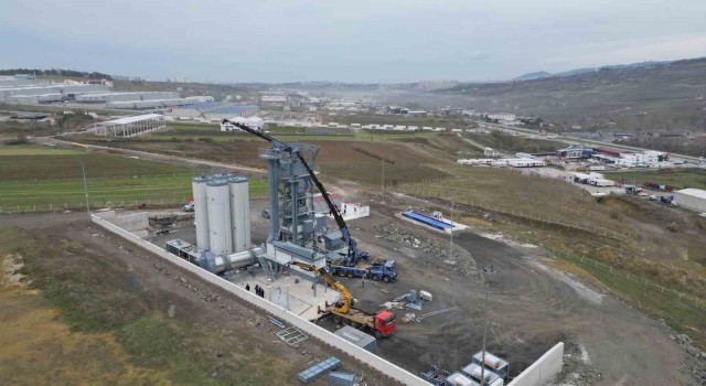 Samsuna yeni asfalt üretim tesisi