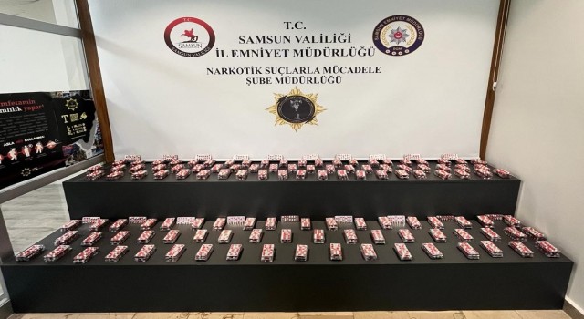 Samsunda 13 bin 400 adet sentetik ecza ele geçti: 1 gözaltı