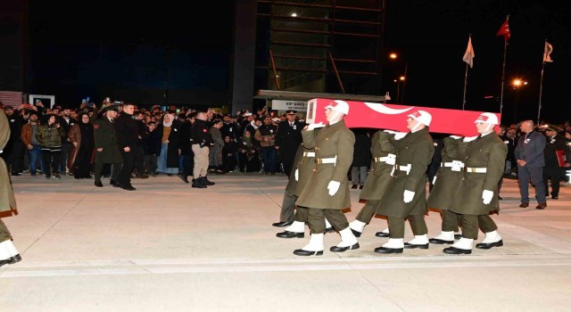 Şehit Piyade Sözleşmeli Er Çağatay Erenoğlunun cenazesi memleketi Sinopta