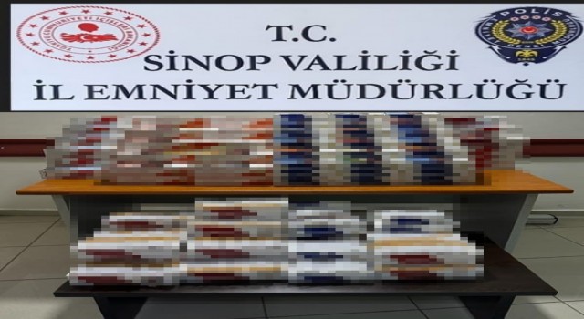 Sinop'ta 45 bin 600 makaron ele geçirildi: 1 gözaltı