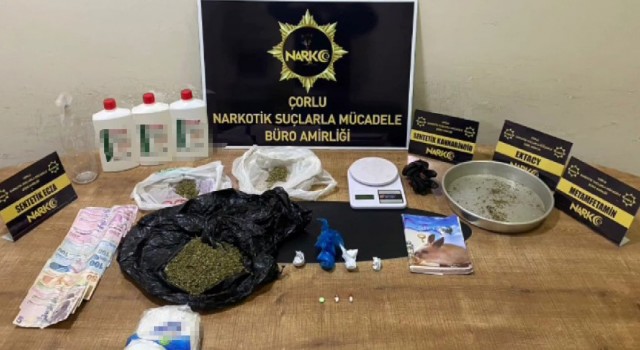 Tekirdağ ve İstanbulda uyuşturucuya dev operasyon: 11 gözaltı