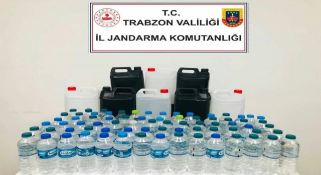 Trabzonda yılbaşı öncesi jandarmadan sahte alkollü içki operasyonu