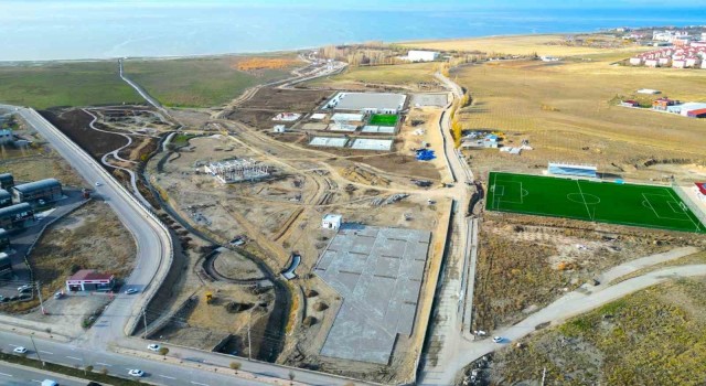 Tuşbaya değer katacak dev eserin yapımı hızla devam ediyor
