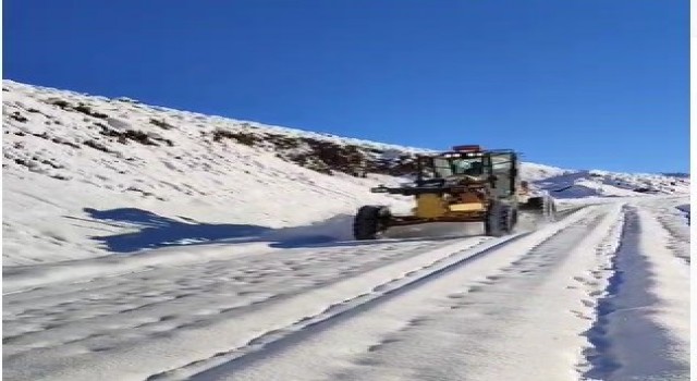 Bingölde kar 112 köy yolunu ulaşıma kapattı
